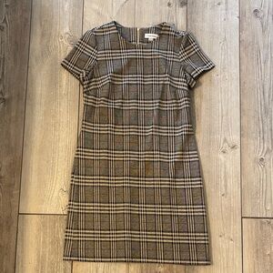 Calvin Klein Plaid Womens Size 10 Dress